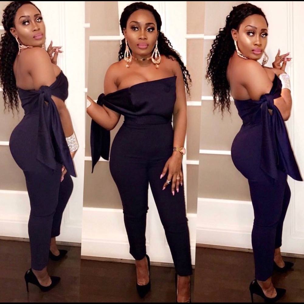 Dark blue jumpsuit